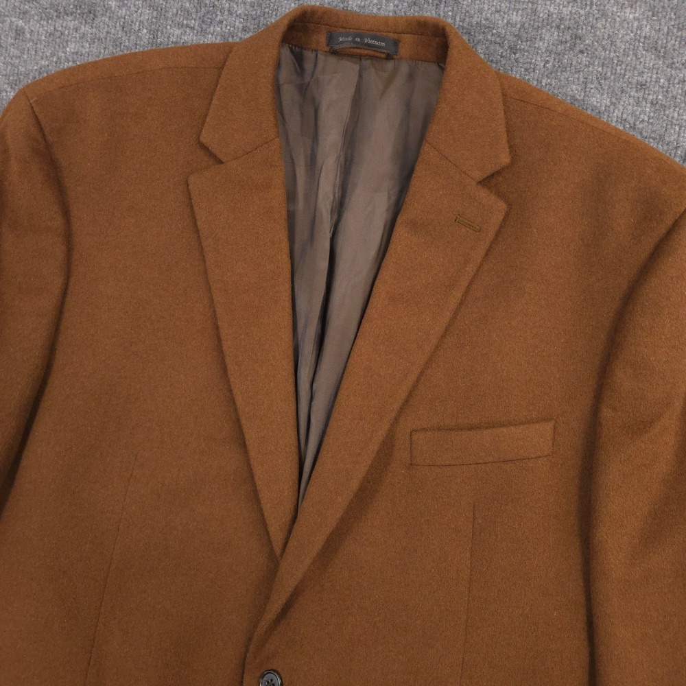 Lauren Ralph Lauren Sport Coat Mens 50R Brown Wool Silk Cashmere Luxury Blend